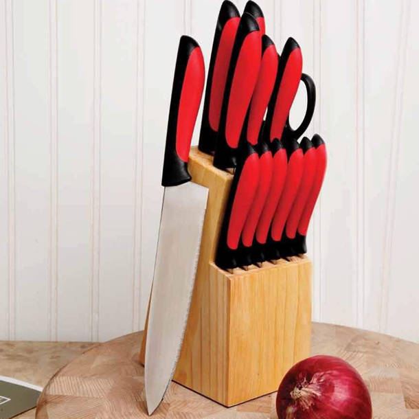 Gibson 14 Piece Stainless Steel Knife Block Set & Reviews Wayfair